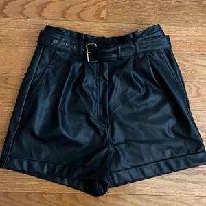 Faux Leather Shorts!